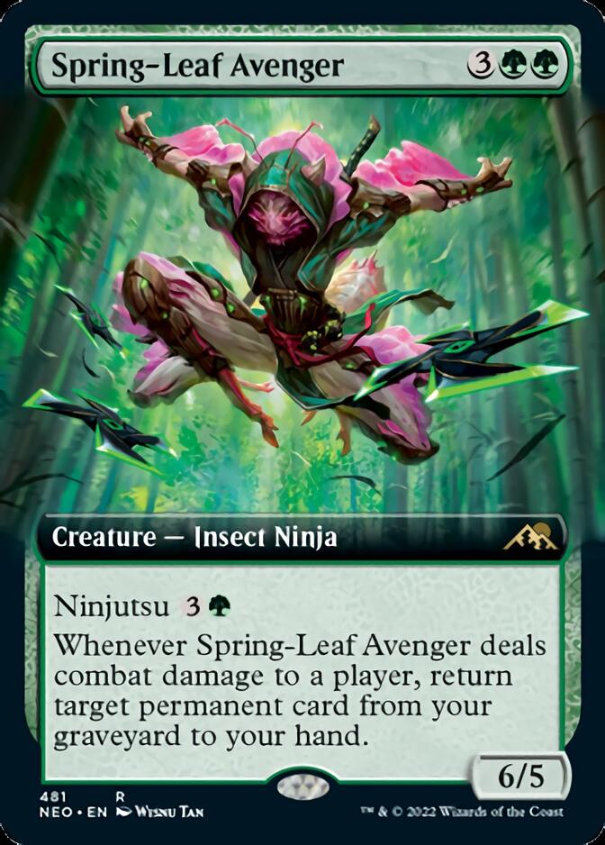 Spring-Leaf Avenger (Extended) [Kamigawa: Neon Dynasty]