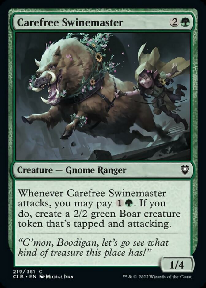 Carefree Swinemaster [Commander Legends: Battle for Baldur's Gate]