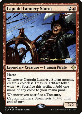 Captain Lannery Storm  (Prerelease) [Ixalan Prerelease Promos]