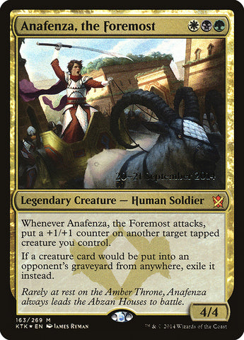 Anafenza, the Foremost  (Prerelease) [Khans of Tarkir Prerelease Promos]