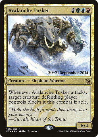 Avalanche Tusker  (Prerelease) [Khans of Tarkir Prerelease Promos]