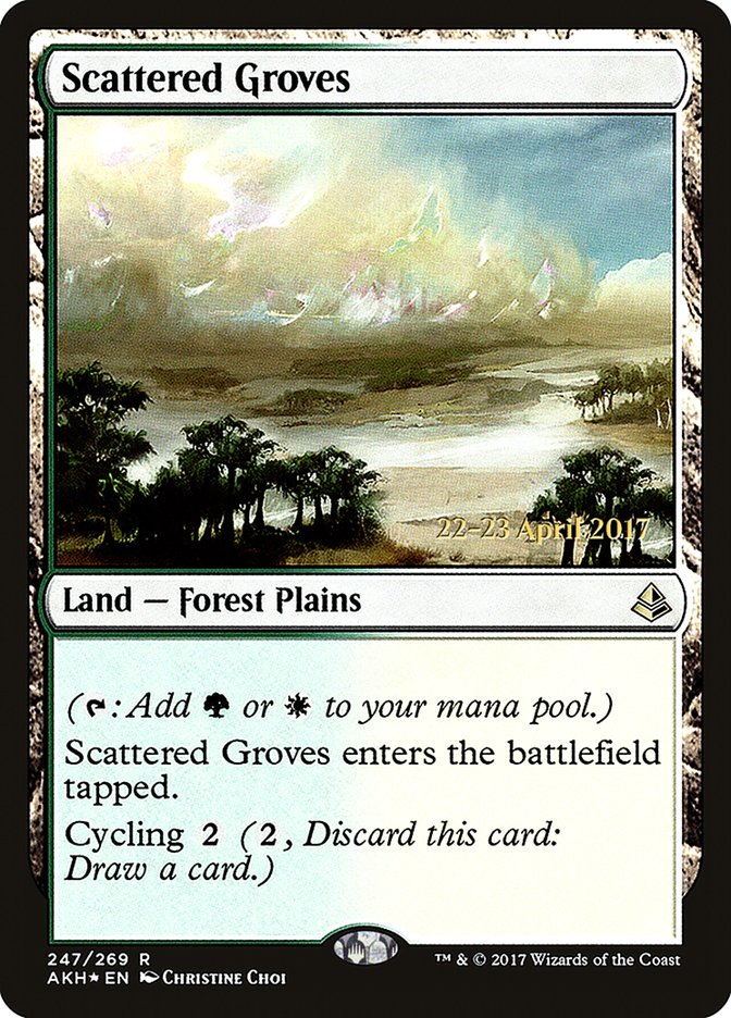 Scattered Groves  (Prerelease) [Amonkhet Prerelease Promos]