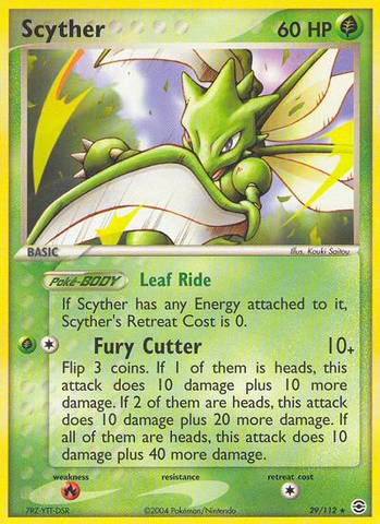 Scyther (29/112) [EX: FireRed & LeafGreen]