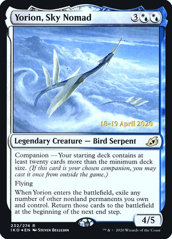 Yorion, Sky Nomad  [Ikoria: Lair of Behemoths Prerelease Promos]