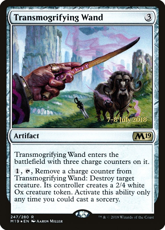 Transmogrifying Wand  (Prerelease) [Core Set 2019 Prerelease Promos]