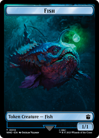 Fish // Beast Double-Sided Token [Doctor Who Tokens]