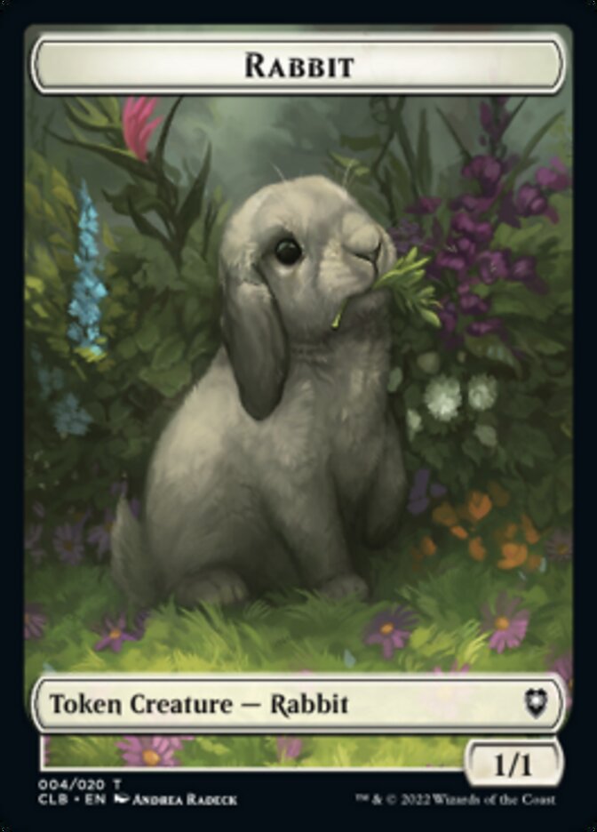 Rabbit Token [Commander Legends: Battle for Baldur's Gate Tokens]