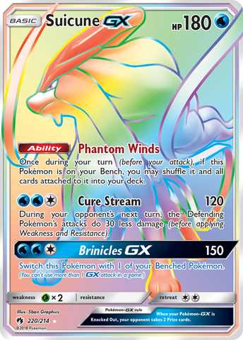 Suicune GX (220/214) [Sun & Moon: Lost Thunder]