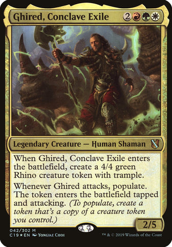 Ghired, Conclave Exile (Commander 2019) [Oversize Cards]