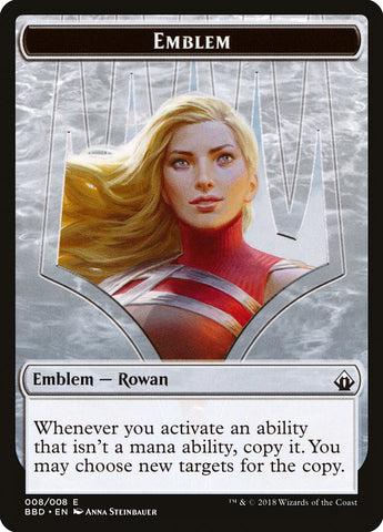 Emblem - Rowan [Battlebond Tokens]