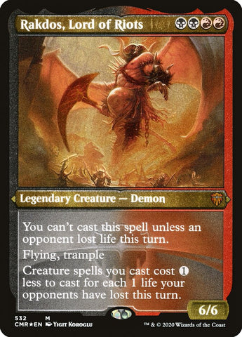 Rakdos, Lord of Riots [Commander Legends Etched]