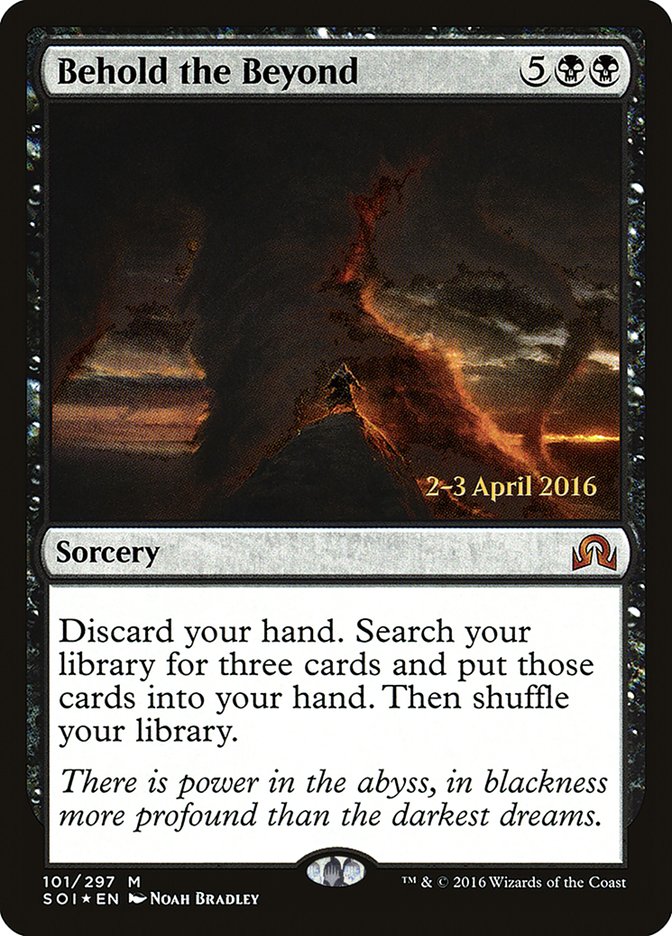 Behold the Beyond (Prerelease) [Shadows over Innistrad Prerelease Promos]