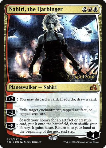 Nahiri, the Harbinger (Prerelease) [Shadows over Innistrad Prerelease Promos]