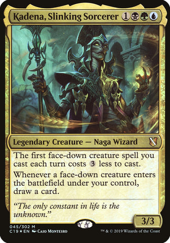 Kadena, Slinking Sorcerer (Commander 2019) [Oversize Cards]