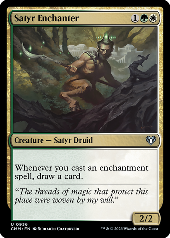 Satyr Enchanter [Commander Masters]