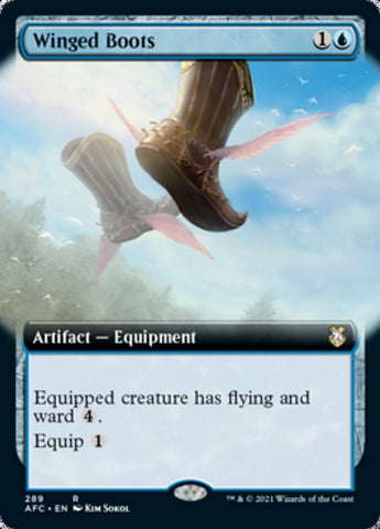 Winged Boots (Extended) [Dungeons & Dragons: Adventures in the Forgotten Realms Commander]