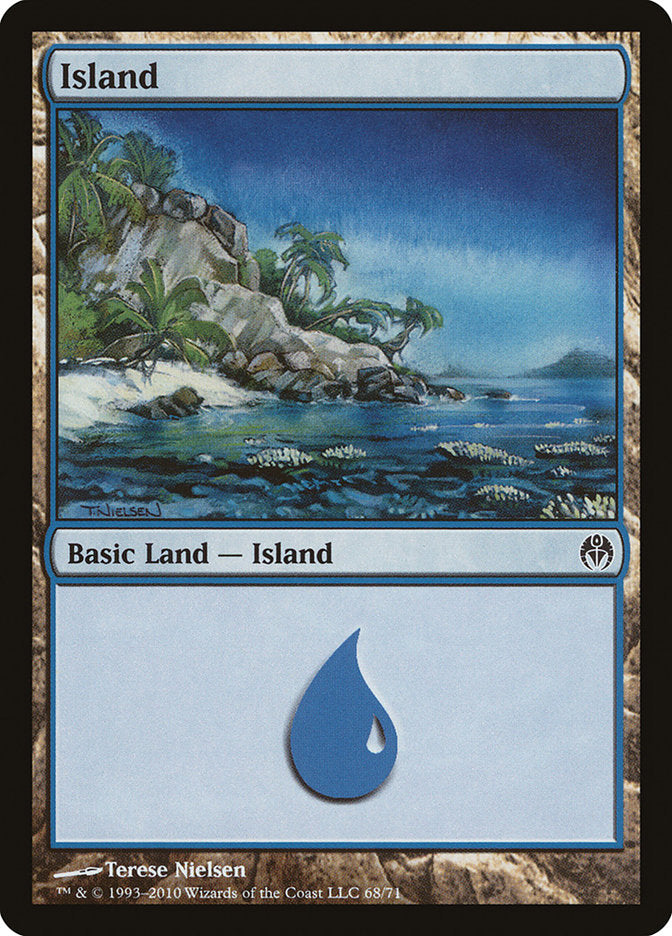 Island (#68) [Duel Decks: Phyrexia vs. the Coalition]