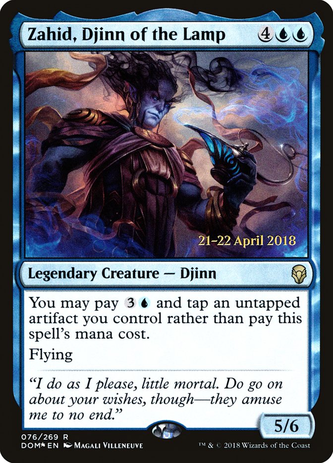 Zahid, Djinn of the Lamp  (Prerelease) [Dominaria Prerelease Promos]