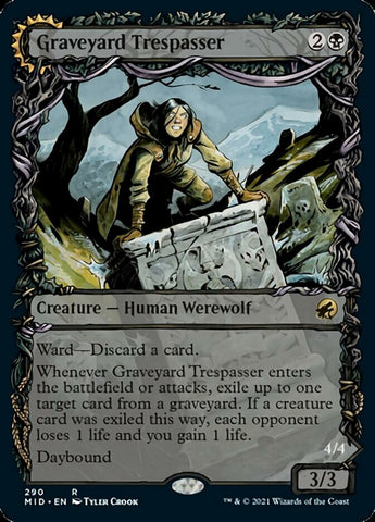 Graveyard Trespasser // Graveyard Glutton (Showcase Equinox) [Innistrad: Midnight Hunt]