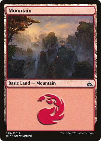 Mountain (#195) [Rivals of Ixalan]