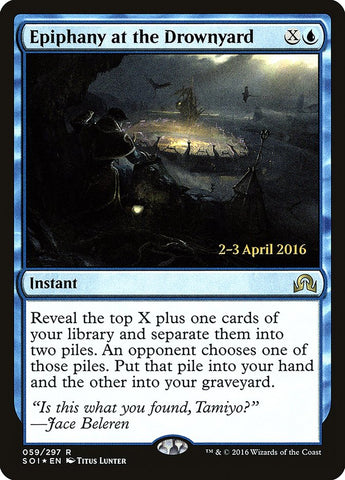 Epiphany at the Drownyard (Prerelease) [Shadows over Innistrad Prerelease Promos]