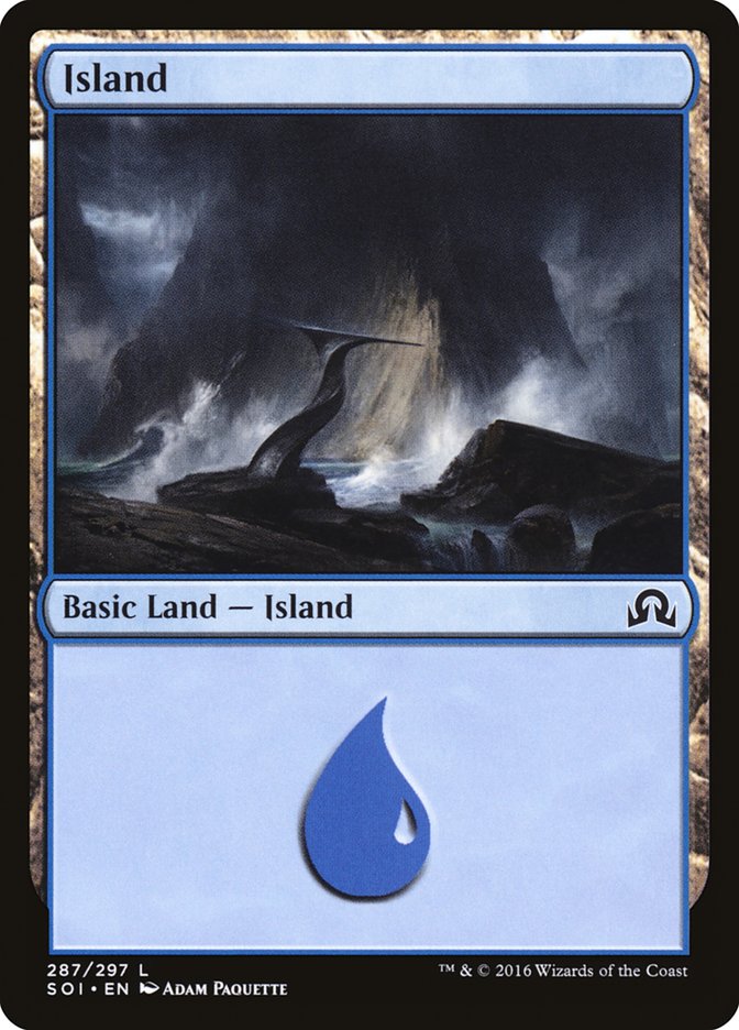 Island (#287) [Shadows over Innistrad]