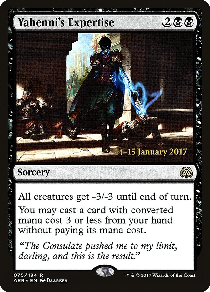 Yahenni's Expertise  (Prerelease) [Aether Revolt Prerelease Promos]