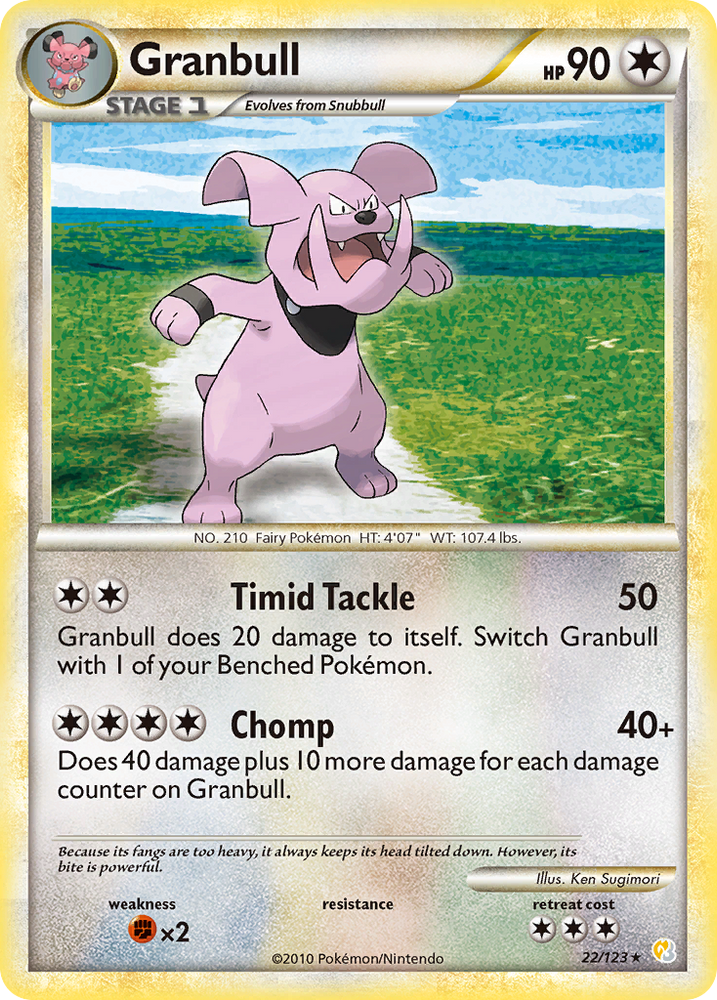 Granbull (22/123) [HeartGold & SoulSilver: Base Set]