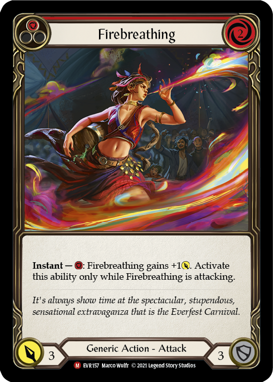 Firebreathing [EVR157] 1st Edition Rainbow Foil