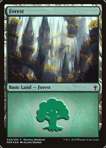 Forest (#A09) [Guilds of Ravnica Ravnica Weekend]