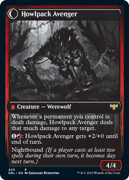Ill-Tempered Loner // Howlpack Avenger [Innistrad: Double Feature]