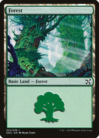 Forest (#34) [Duel Decks: Elves vs. Inventors]