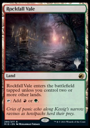 Rockfall Vale (Promo Pack) [Innistrad: Midnight Hunt Promos]