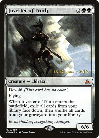 Inverter of Truth (Prerelease) [Oath of the Gatewatch Prerelease Promos]